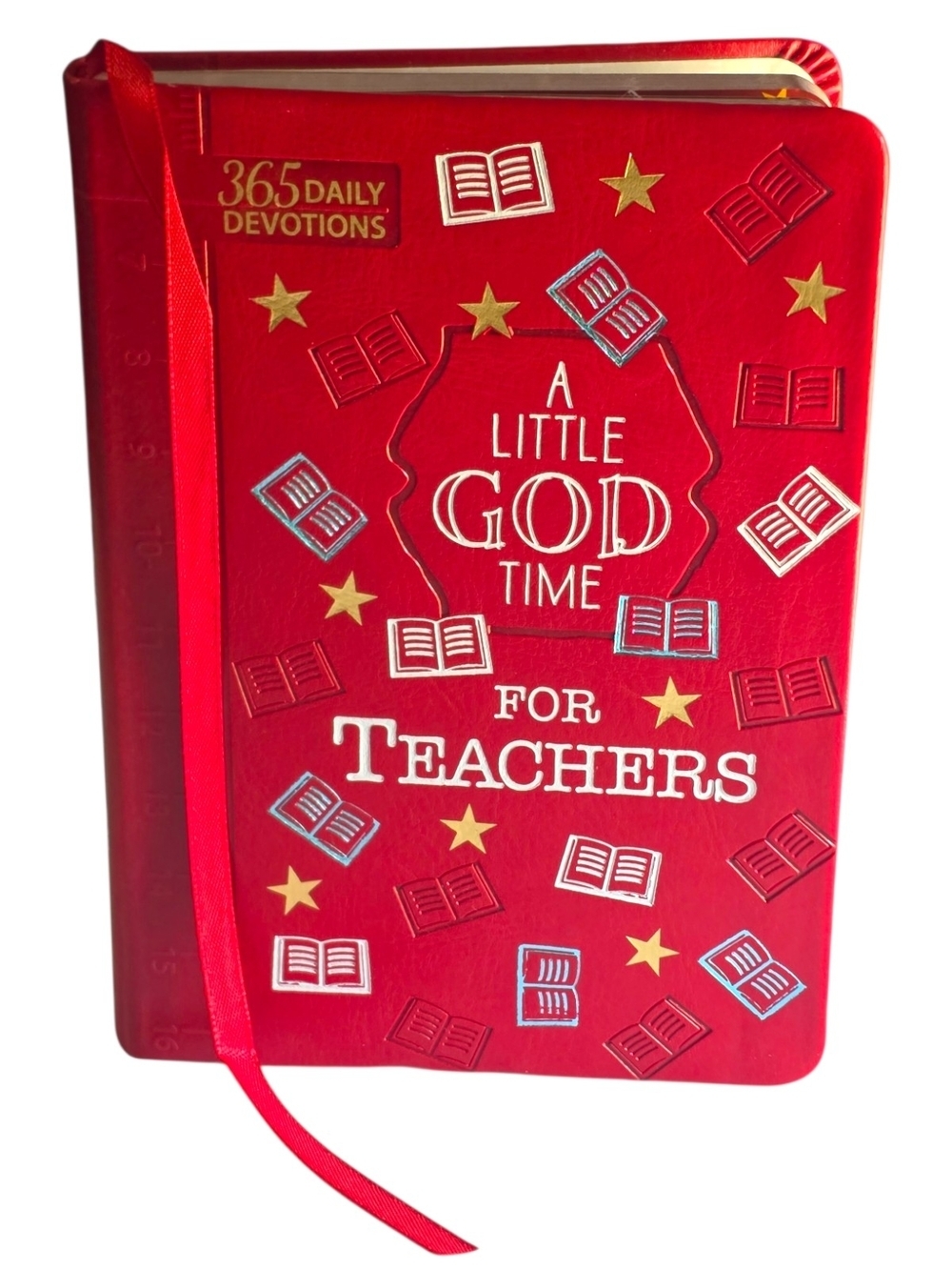 NWT A Little God Time for Teachers 365 Daily Devotions Faux Leather Gift Book